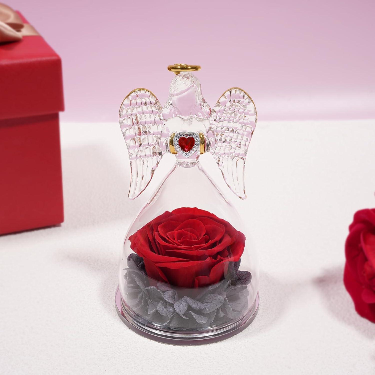 Engel Ewige Rose Geschenk Set für