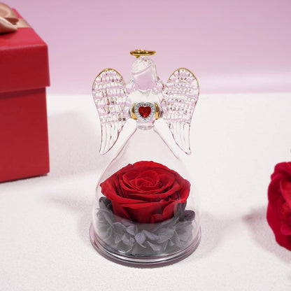 Engel Ewige Rose Geschenk Set für