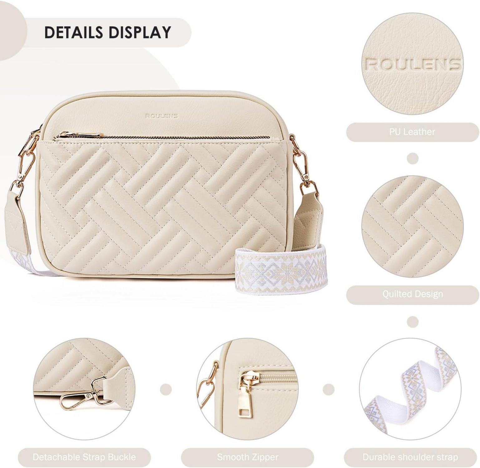 Damen Umhängetasche PU Leder Crossbody Bag RFID Schutz