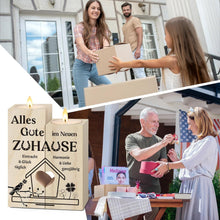 Kerzenhalter aus Holz - Einzugsgeschenk