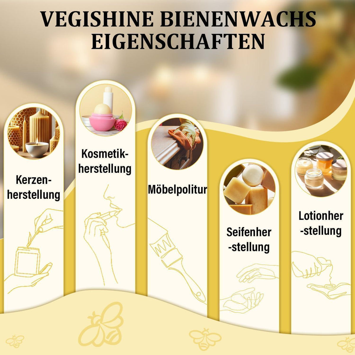 Bio Bienenwachspellets 9KG – Für Kosmetik & Kerzenherstellung