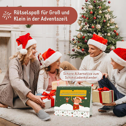 Adventskalender Rätsel 2024 Geschenke Weihnachten für Familien Kinder