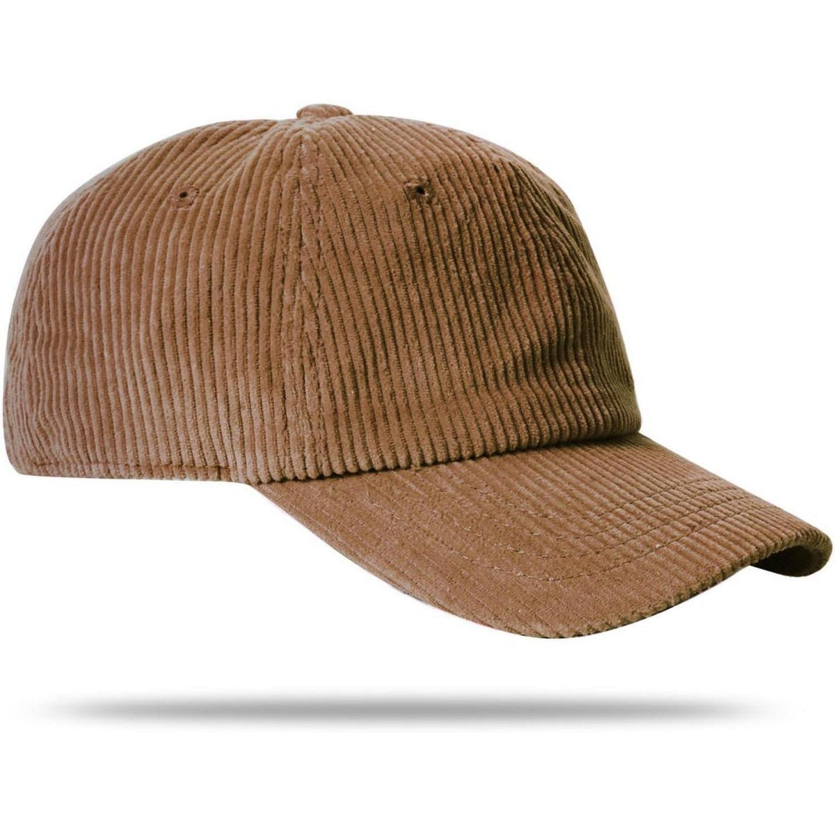 Cord Baseball Cap Damen Winter Verstellbar Braun