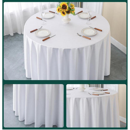 Runde Satin Tischdecke Roségold 340 cm – Elegant & Glänzend