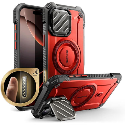 iPhone 16 Pro Max Hülle mit MagSafe und Kameraschutz (Rot)