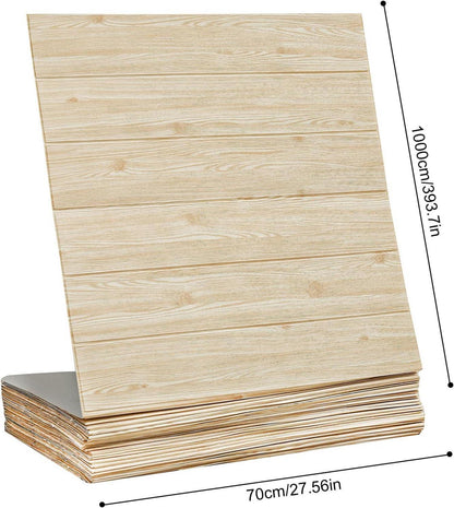 Selbstklebende Vliestapete Holzoptik 70CM*10M Wohnzimmer Schlafzimmer