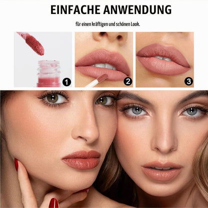 12er Set Matte Lippenstifte Nude & Samt – Langanhaltend & Wasserfest