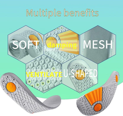 Memory Foam Sport Einlegesohlen Atmungsaktiv Gel Plantarfasziitis