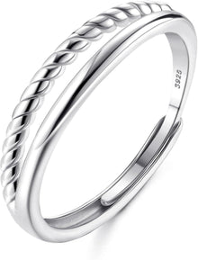 Adramata Silber 925 Bandring Ehering Verlobungsring Frauen Geschenke