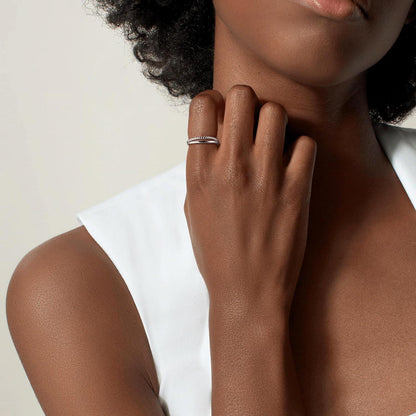 Adramata Damen Verstellbarer Daumenring Silber 925 in Gold Rosegold Silber mit Box