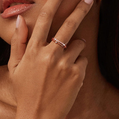 Silber 925 Herzring Damen Verstellbar – Ehering/Verlobungsring