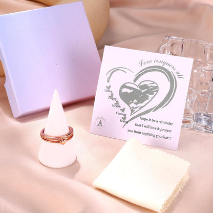 Silber 925 Herzring Damen Verstellbar – Ehering/Verlobungsring