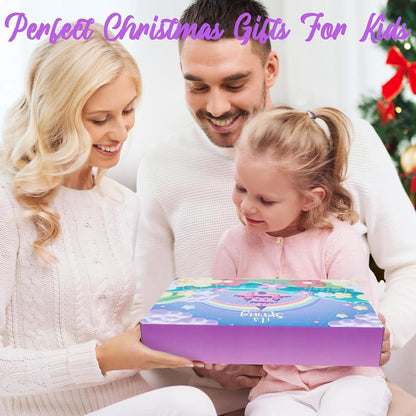 Adventskalender Mädchen 2024 Einhorn Haarschmuck 24 Tage