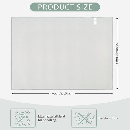 Mikrofaser Glaspoliertuch 2er Set 51x70cm für Glas
