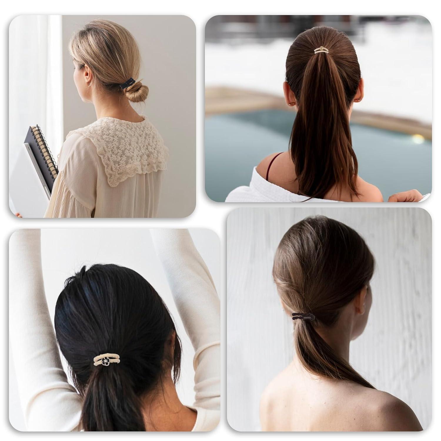 20er Set Damen Haargummis Boho Stretch Haarbänder Scrunchies