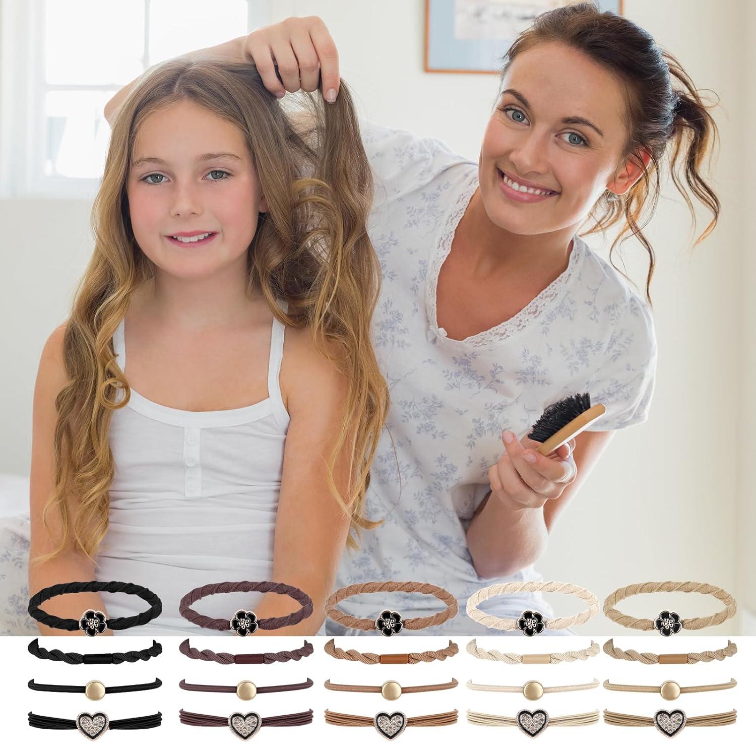20 Stk. Haargummis Damen Boho Haarbänder Stretch Scrunchies