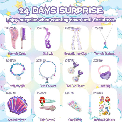 Adventskalender 2024 Mädchen Weihnachts-Countdown