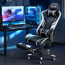 Gaming Stuhl mit 7-Punkt Massage Fußstütze