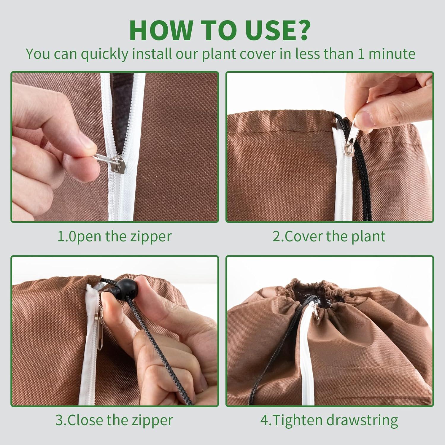 Hydrogarden Winter Topfschutz XL 40x40cm Thermo Winterschutz mit Zugband