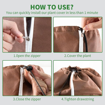 Hydrogarden Winter Topfschutz XL 40x40cm Thermo Winterschutz mit Zugband