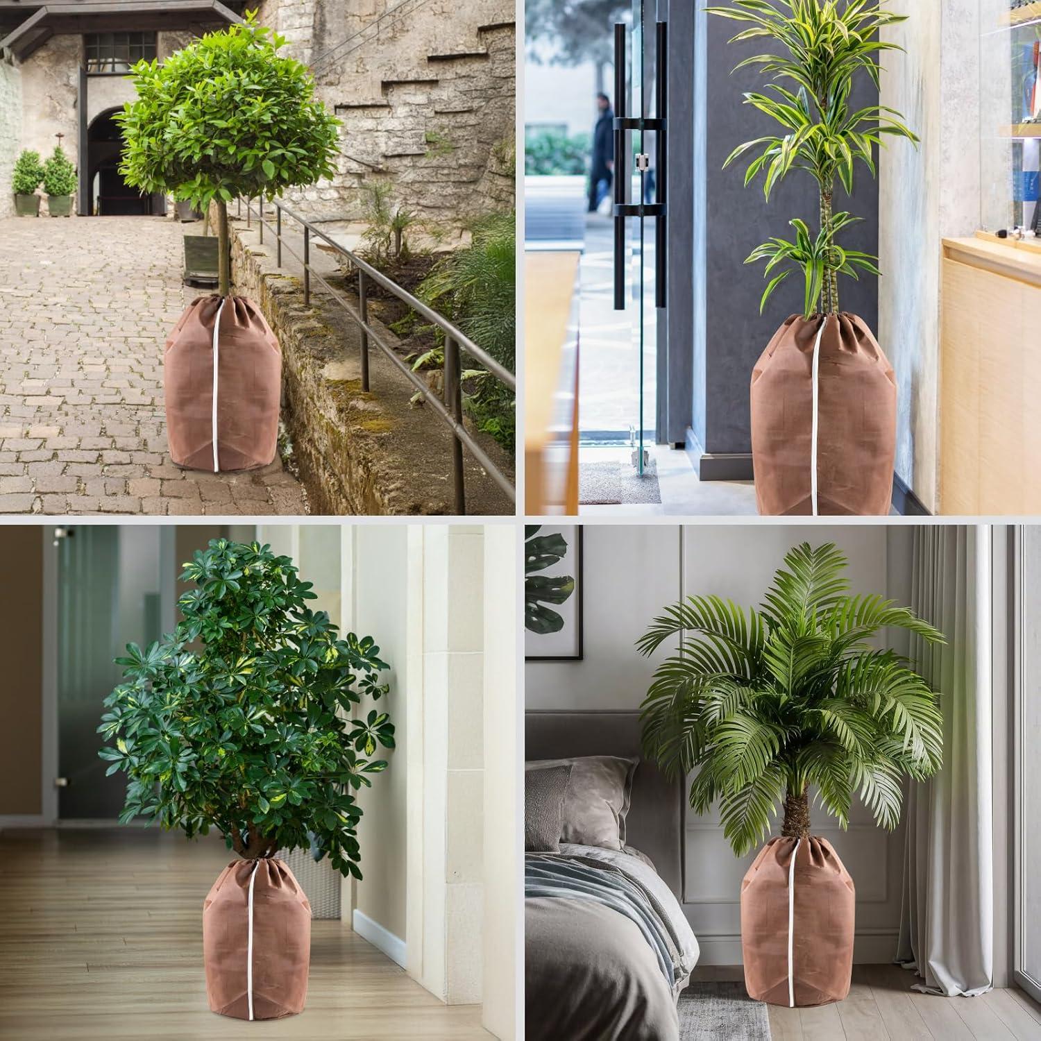 Hydrogarden Winter Topfschutz XL 40x40cm Thermo Winterschutz mit Zugband