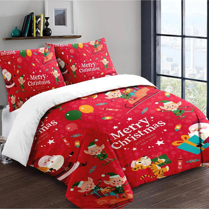 Weihnachts Bettwäsche Set 220x240cm mit Rentier Motiv