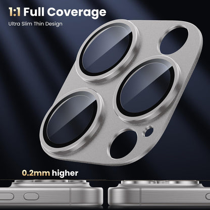 WSKEN iPhone 16 Pro Max/16 Pro Kamera Schutzglas 9H Kratzfest BLF