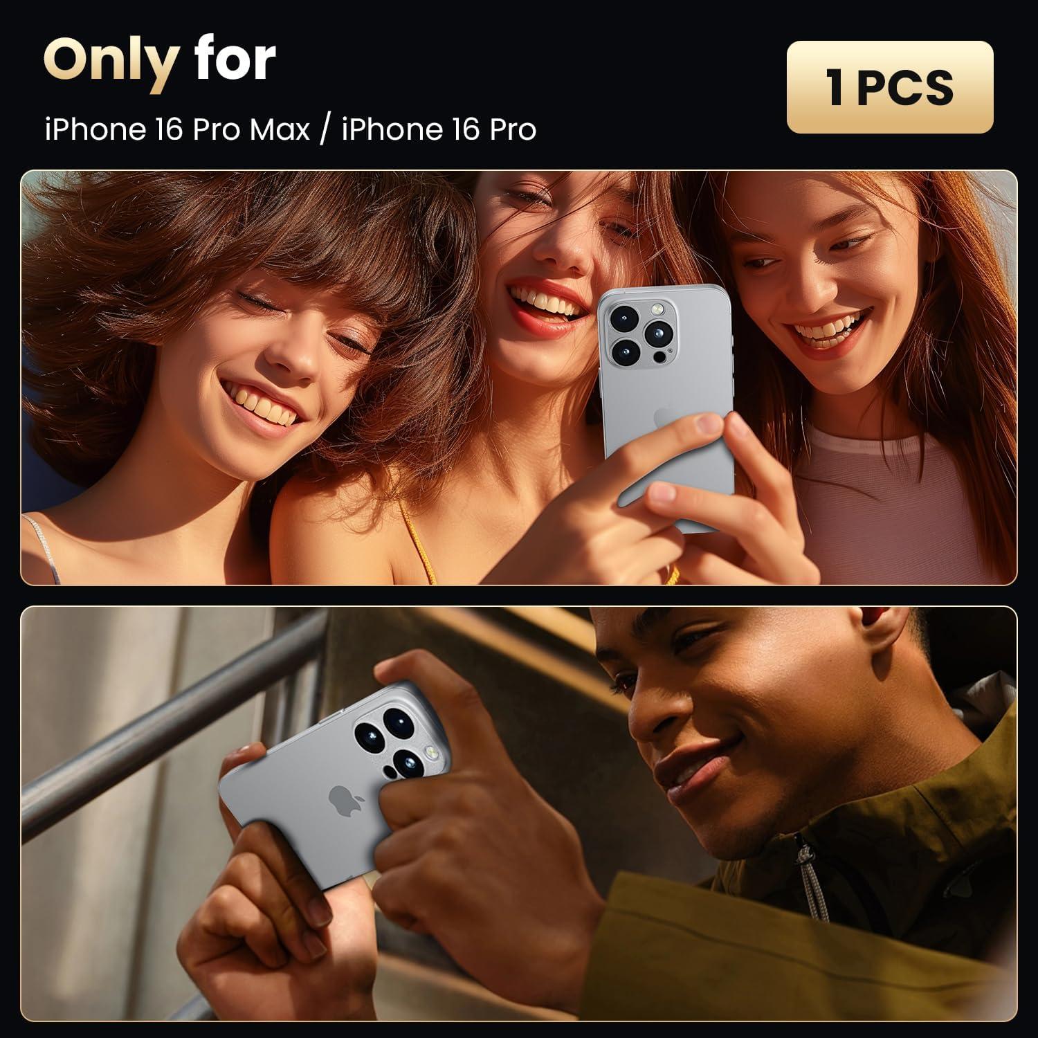 Kameraschutz für iPhone 16 Pro Max/16 Pro - 9H Härte, matt, kratzfest