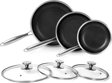 3-teiliges Innerwell Pfannenset Tri-ply Edelstahl 20+24+28 cm Antihaft