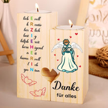 Abschiedsgeschenk Erzieherin Kerzenständer Herz Dankbarkeit