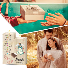Abschiedsgeschenk Erzieherin - Kerzenständer Herzdesign