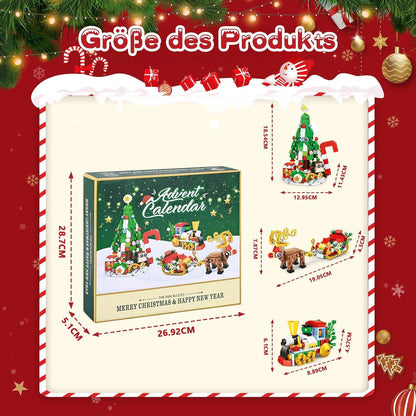 Adventskalender 2024 Weihnachtsbausteine 12-in-1 604 Teile
