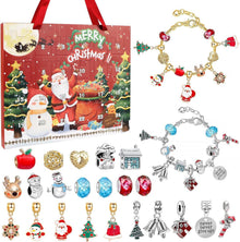 Adventskalender Mädchen 2024 Schmuck-24 Tage DIY-Perlen Armband