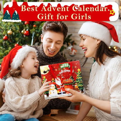 Adventskalender Mädchen 2024 Schmuck Armband Set Weihnachtskalender 22 Perlen