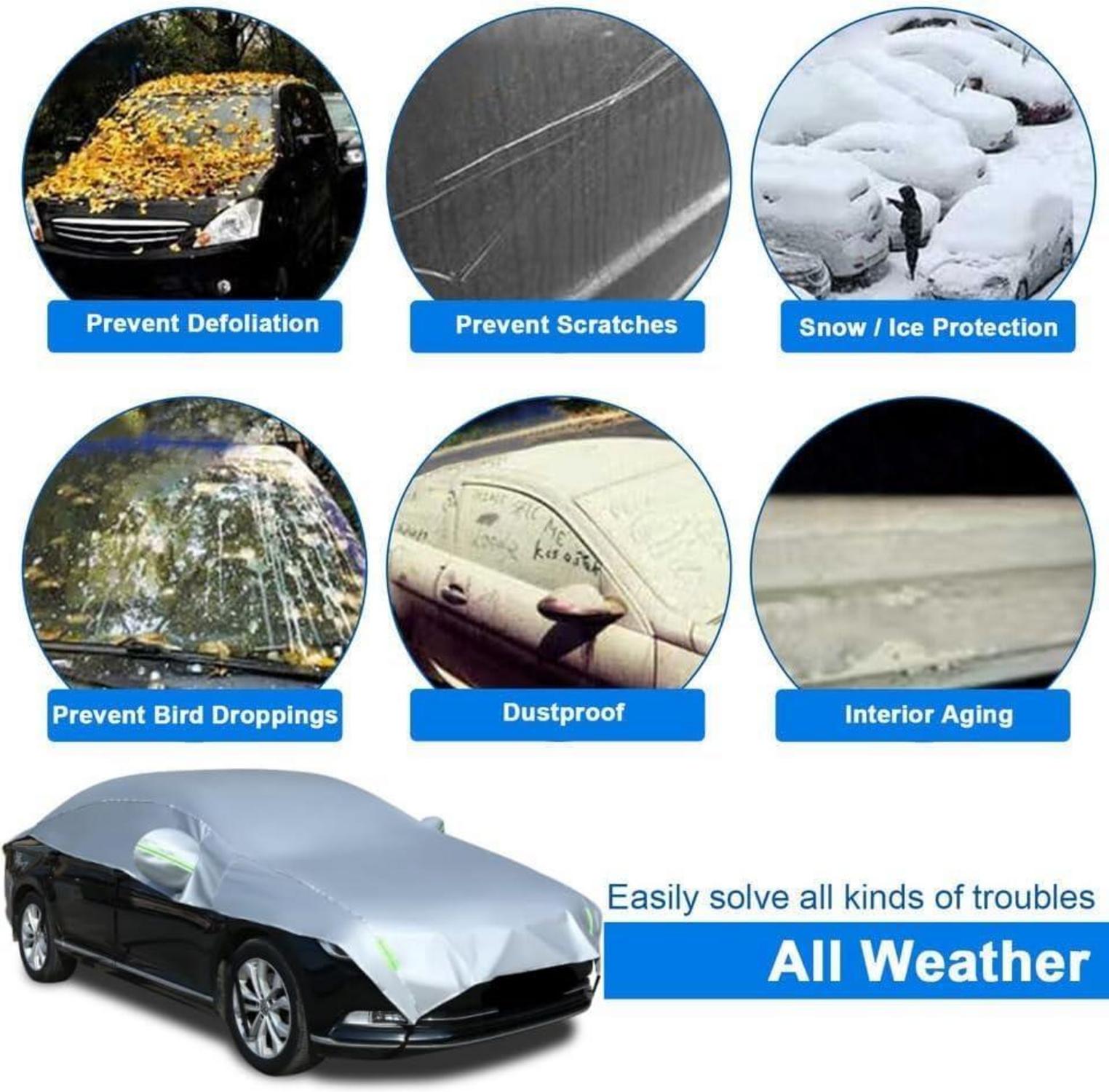Halbgarage Auto Windschutzscheibe Abdeckplane Allwetter Universal