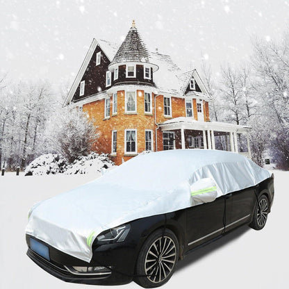 Auto Halbgarage Winter Abdeckplane Allwetter Universal Schutz Windschutzscheibe