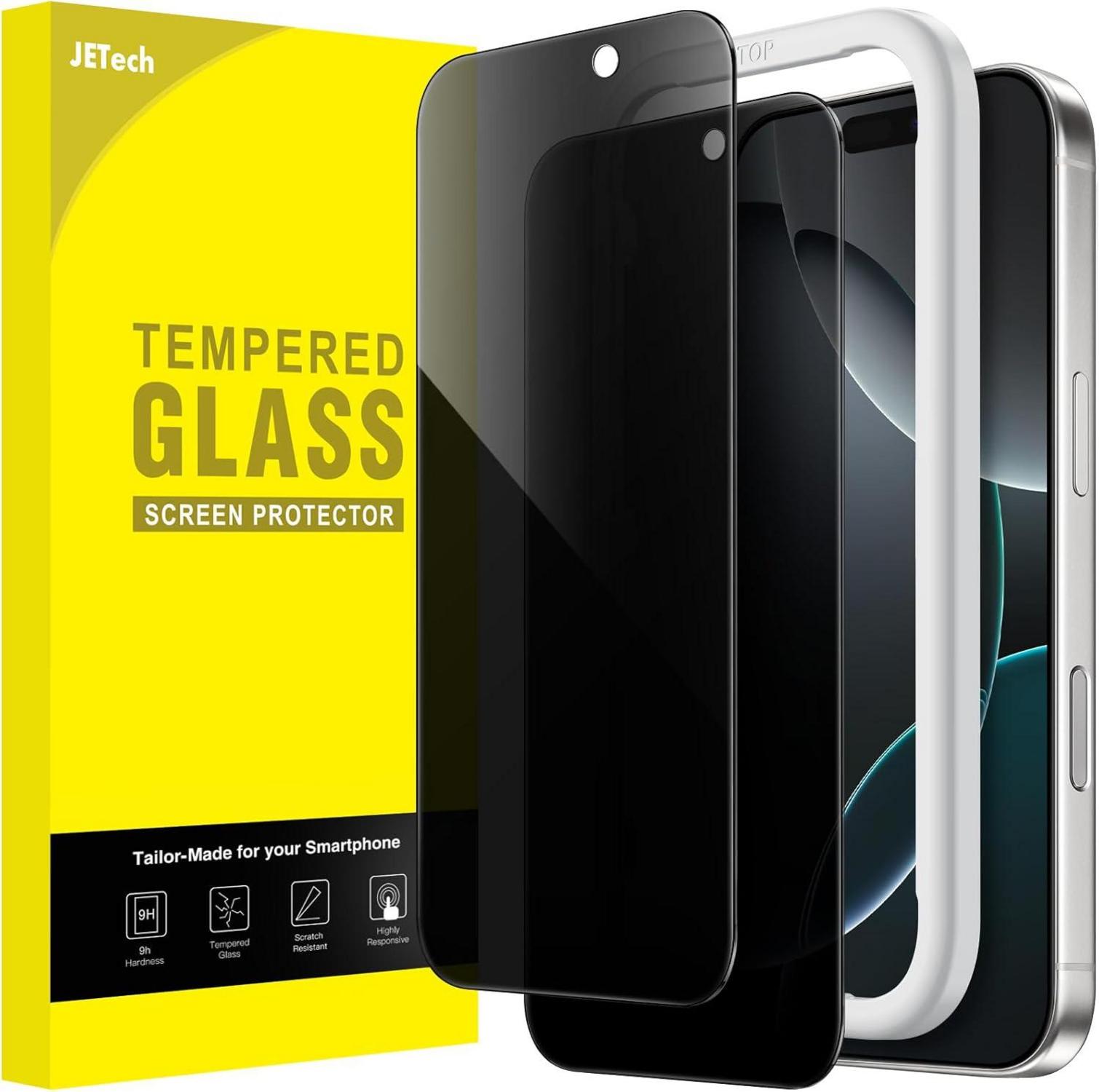 Sichtschutz Anti-Spy Glasfolie für iPhone 16 Pro 6,3 Zoll 2