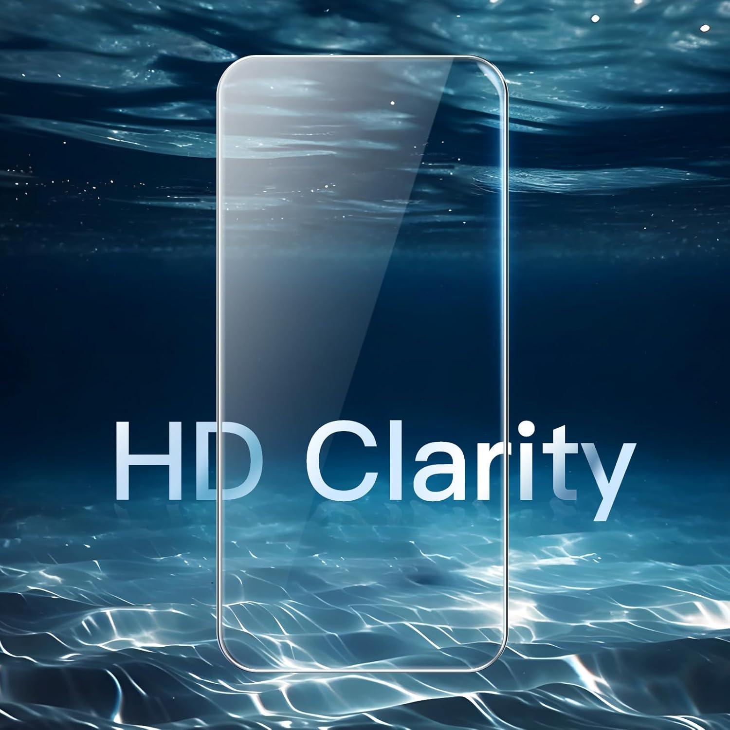 Schutzfolie für iPhone 16 Pro Max 6,9 Zoll 9H Glas 3 Stück