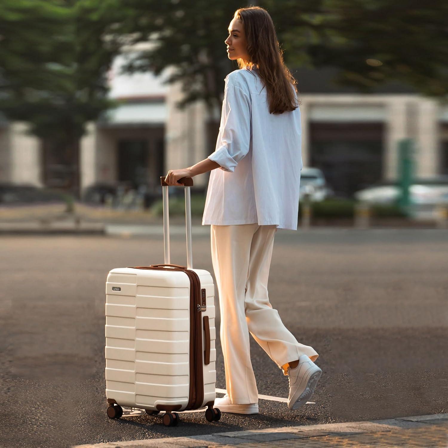 Vipbox Mittelgroßer Hartschalen-Koffer 65cm TSA-Schloss 4 Rollen
