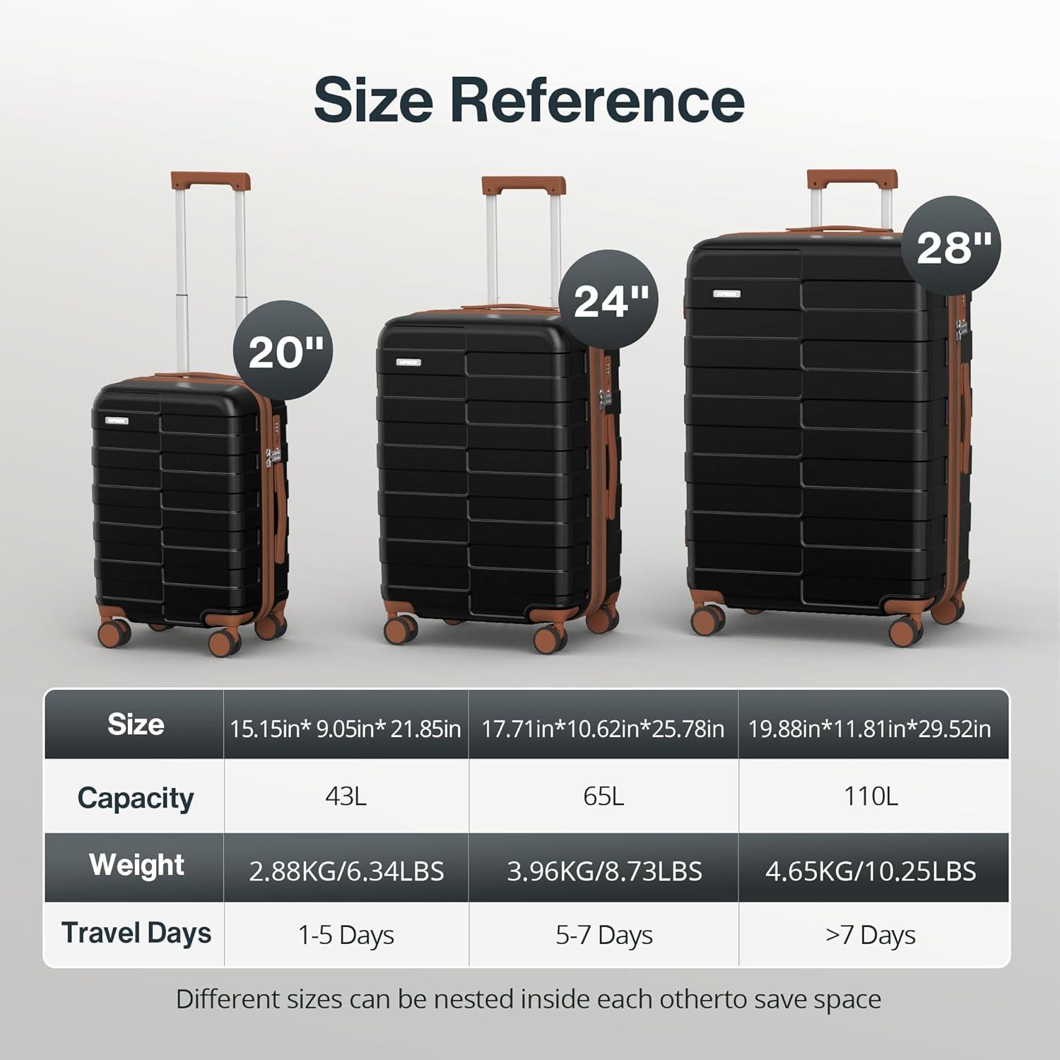 Vipbox Koffer Hartschale Groß 75cm Schwarz Erweiterbar TSA-Schloss 4 Rollen