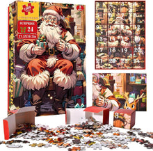 Adventskalender Puzzle Weihnachtsmann 1008 Teile 70x50 cm