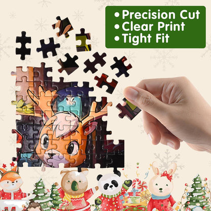 Adventskalender Puzzle Weihnachtsmann 1008 Teile 70x50 cm