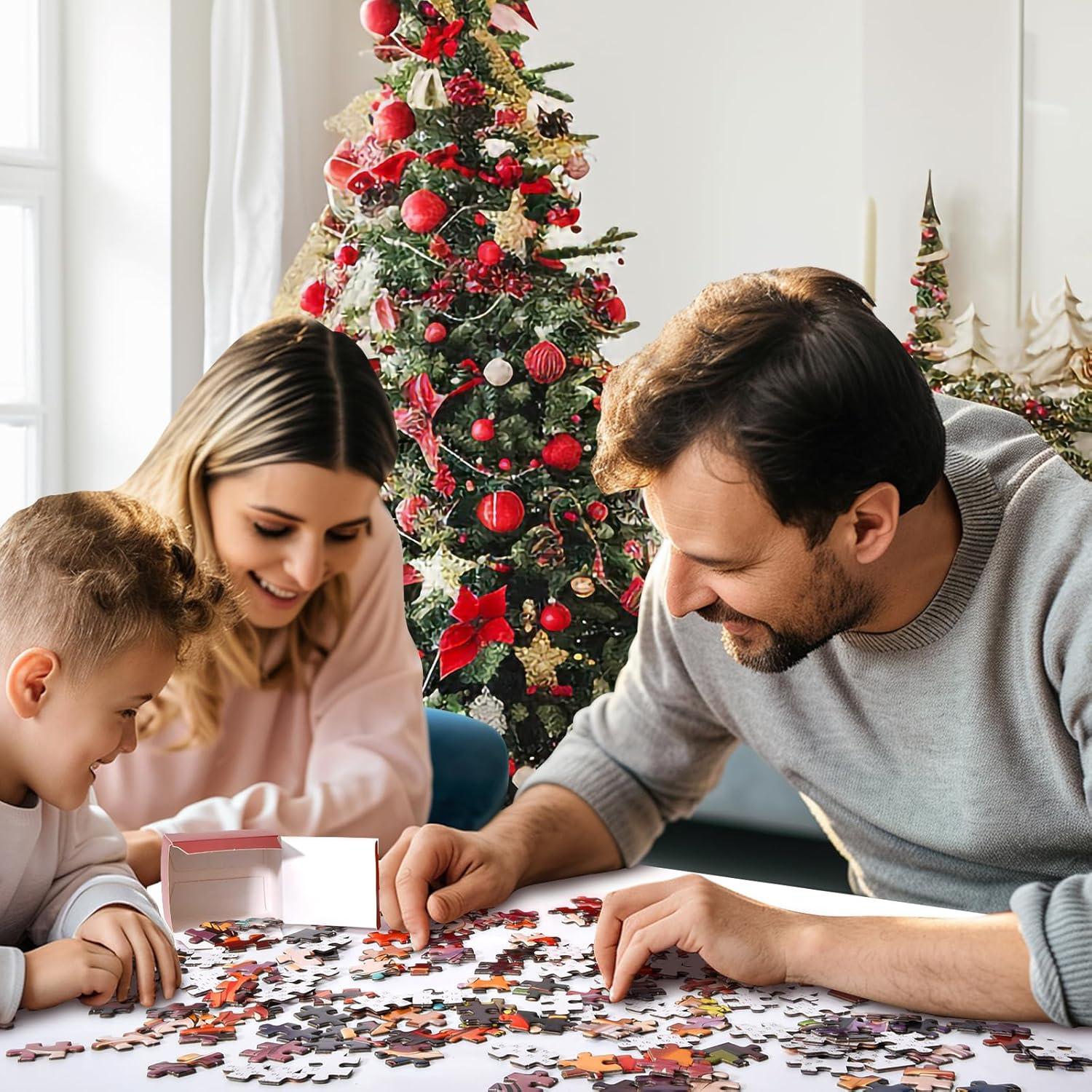 Adventskalender Puzzle 2024 Weihnachtsmann 1008 Teile 70x50 cm Spaß Family