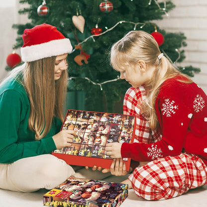 Adventskalender Puzzle 2024 Weihnachtsmann 1008 Teile 70x50 cm Spaß Family