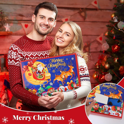 Weihnachtssocken Adventskalender 2024 12 Paare Lustige