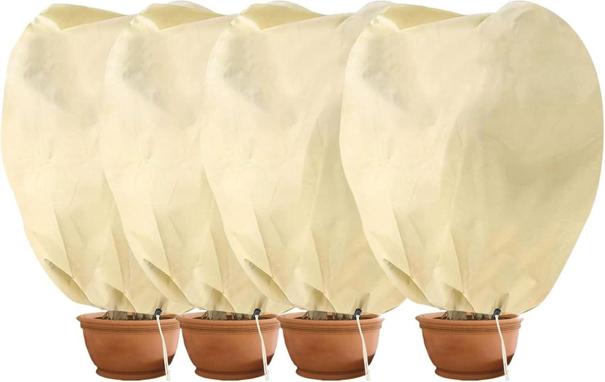 Winterschutz Pflanzenschutzsack mit Tunnelzug 100x80 cm 4er Set