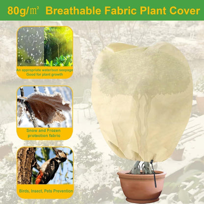 Winterschutz Pflanzenschutzsack mit Tunnelzug 100x80 cm 4er Set