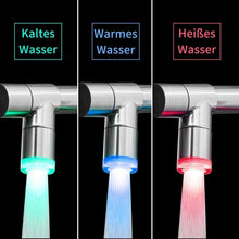 LED Wasserhahn Küche mit Schloss Brause Ausziehbar