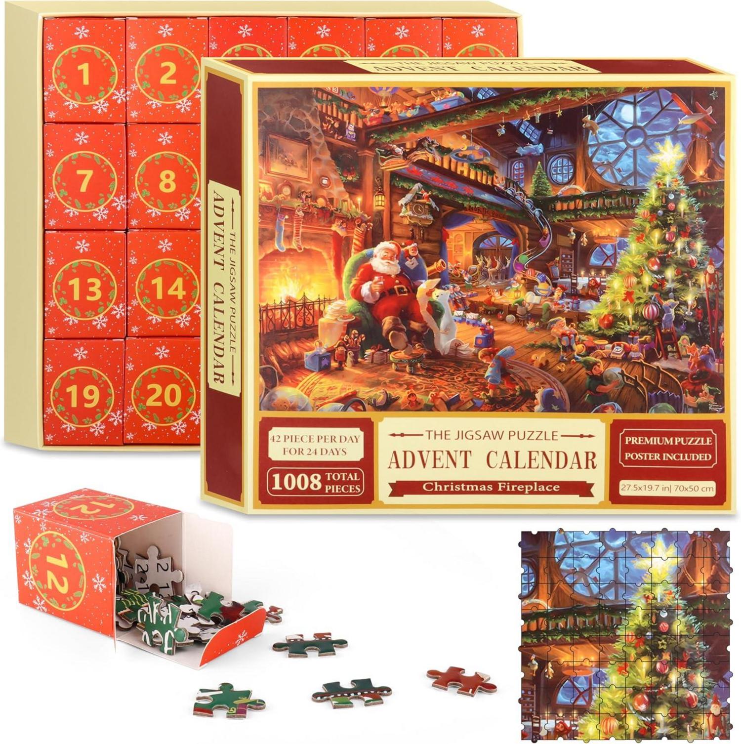 Adventskalender Puzzle 2024 Weihnachten Mädchen Jungen Frauen Männer