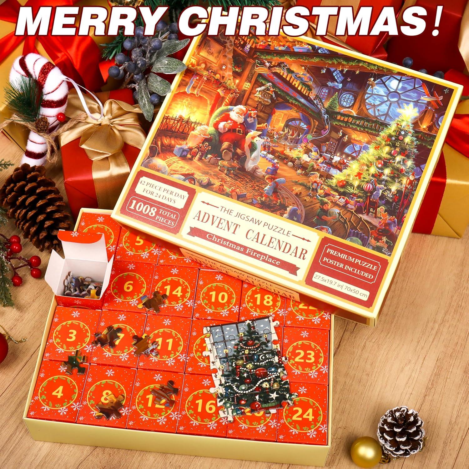 Belloxis Puzzle Adventskalender 2024 Weihnachten Mädchen Jungen Frauen Männer